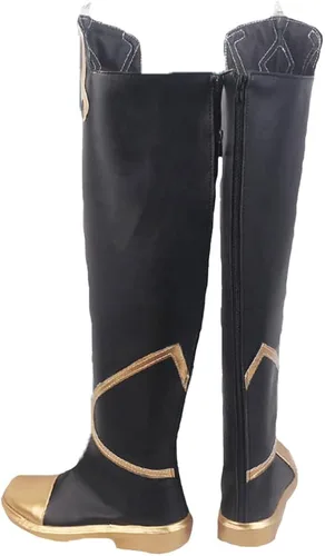 Vista 4 de Game Genshin Impact - Zapatos de cosplay para viajero, éter, zapatos de cosplay para fiesta de Halloween, uso diario, ocio, botas casuales