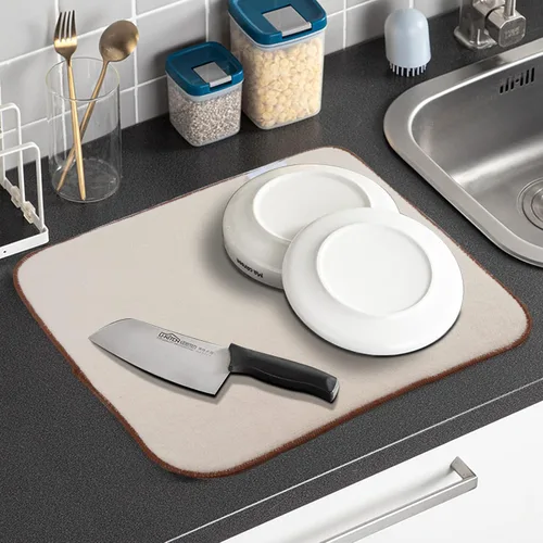Vista 7 de SINLAND Tapete de microfibra para secar platos, almohadilla de cocina de 16