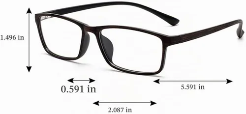 Vista 3 de Lentes de miopía de 0.50 a -6.00 con estilo TR90 con montura corta y miopía para hombres y mujeres