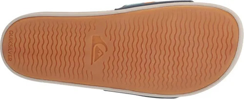 Vista 4 de Quiksilver Sandalias Rivi Slide para hombre, Verde Negro