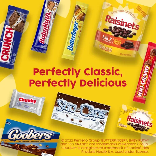 Vista 7 de Pasas cubiertas de chocolate oscuro, bolsa de 8 onzas, caramelo Ferrero a granel