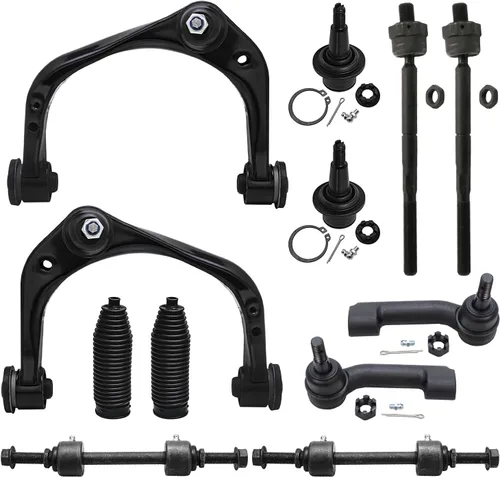 Vista 74 de Detroit Axle - Kit de extremo delantero para Hyundai Sonata XG350 XG300 Kia Optima, 2 brazos de control superiores con juntas de bola, 2 brazos