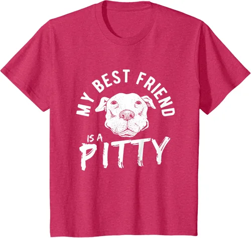 Vista 81 de My Best Friend Is A Pitty Pitties Pitbull - Camiseta Negro