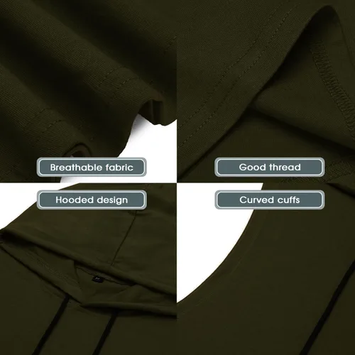 Vista 5 de Babioboa Camisetas sin mangas con capucha para hombre, para entrenamiento deportivo, sin mangas, para gimnasio, culturismo, corte muscular