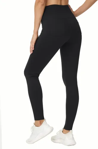 Vista 9 de THE GYM PEOPLE Leggings casuales de yoga para mujer, cintura alta, control de abdomen, pantalones de entrenamiento con 4 bolsillos