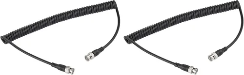 Vista 7 de Superbat Cable coaxial de extensión BNC de 75 ohmios HD-SDI HD-SDI BNC en espiral macho a macho para cámaras y equipos de video, compatible
