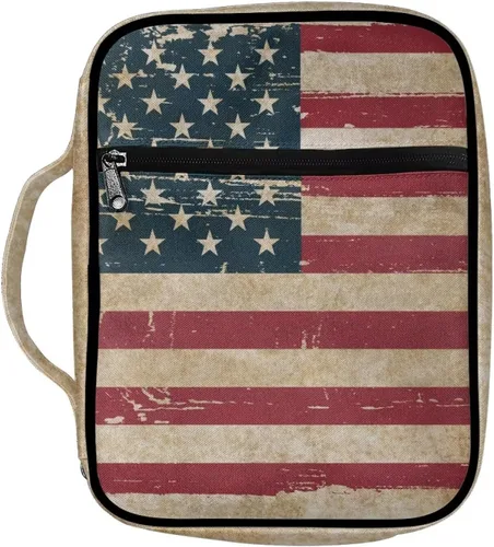 Vista 43 de Funda para la Biblia de Béisbol con Impresión de Agua y Fuego para Niños, Fundas Ligeras para la Biblia, Bolso de Mano para Estudio de la Biblia