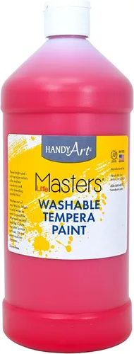 Vista 60 de Handy Art Little Masters - Pintura lavable, 16 onzas, color negro Bright & Mixable, High Opacity, Washable Colors for Classroom, Students, Kids