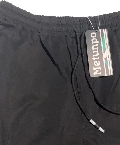 Vista 5 de Pantalones de jogging para hombre, pantalones deportivos de senderismo, pantalones deportivos casuales con cordón para fitness, Negro