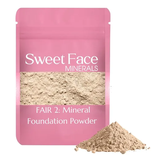 Vista 32 de Sweet Face Minerals - Recambio de polvo de base (BEIGE) (bolsa de 0.42 oz) por Sweet Face Minerals, polvo de maquillaje ligero y mineral suelto