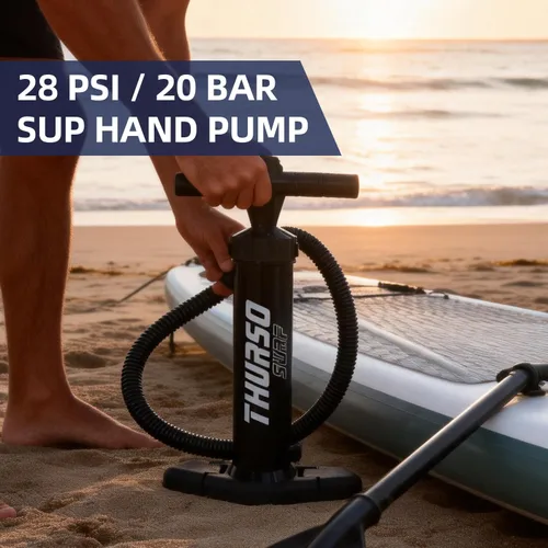 Vista 6 de THURSO SURF Paddle Board Pump SUP Replacement Hand Pump for Inflatables Inflation Deflation Lightweight Portable Max 29 psi