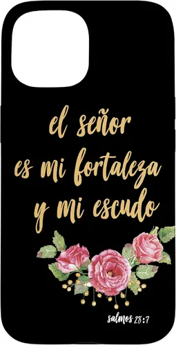 Vista 6 de Carcasa para iPhone 11 Salmos El Señor Es Mi Fortaleza Biblia Cristiana