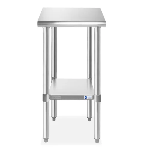 Vista 2 de GRIDMANN Mesa de trabajo de acero inoxidable de 12 x 24 pulgadas, mesa de preparación de cocina comercial NSF con estante inferior para restaurante