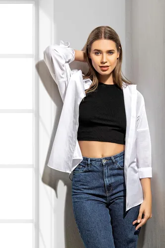 Vista 4 de Blusas elegantes para mujer camisas casuales de manga larga con botones