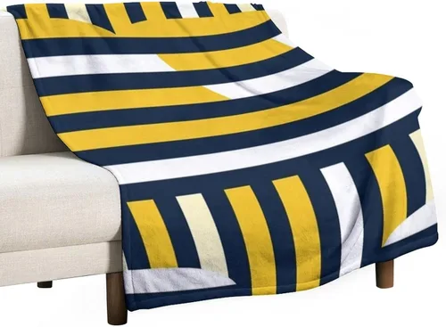 Vista 16 de Manta de rayas náuticas amarillas y azul marino, moderna, ultrasuave, manta de microfibra para sofá, cama para niños y adultos, 30 x 40 pulgadas