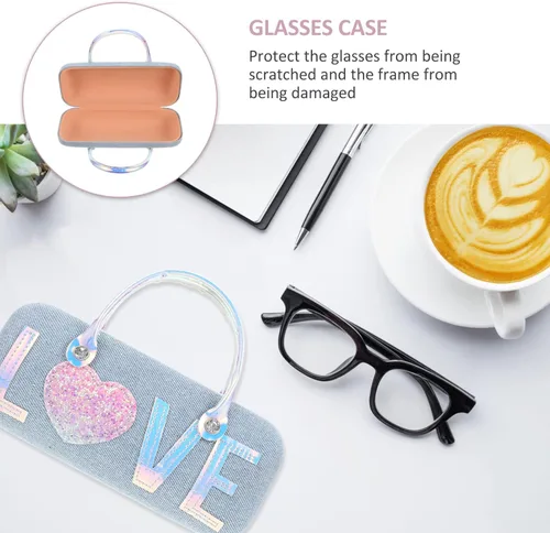 Vista 2 de Healifty Estuche para gafas de sol para niños, estuche para gafas, carcasa dura con asa