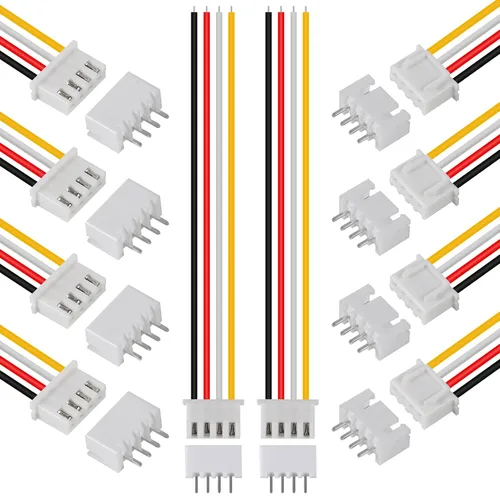 Vista 14 de ACEIRMC XH - Juego de conectores JST-XH, 10 pares de conectores macho y hembra, conector de conector macho y hembra de 0.100 in, 10 pines, con cable