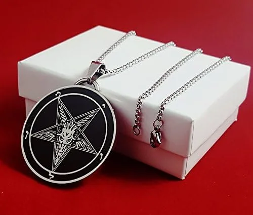 Vista 2 de Iglesia de Satanás Sigil de Baphomet Oswald Wirth Negro 1.5