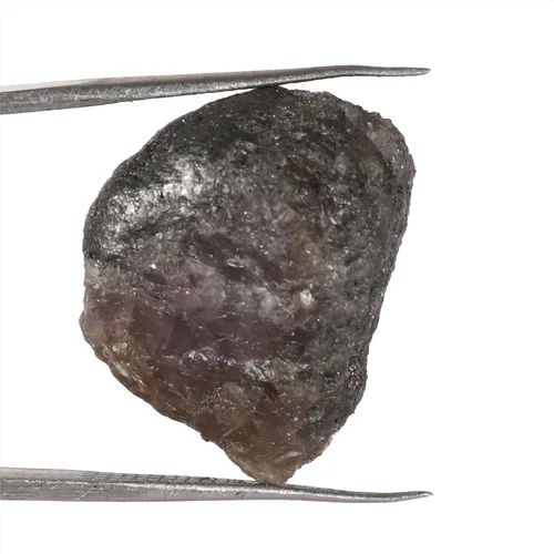 Vista 3 de GEMHUB Piedra mineral áspera del espécimen de la tanzanita de 30,45 CT, piedra preciosa floja de la tanzanita cruda del color azul natural, Piedra