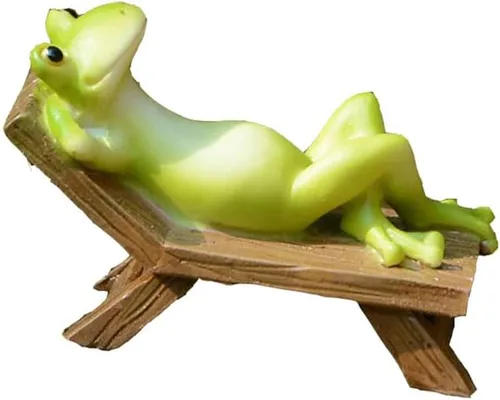 Vista 9 de Soporte para teléfono celular de rana de jardín de hadas en miniatura - Cool Frog