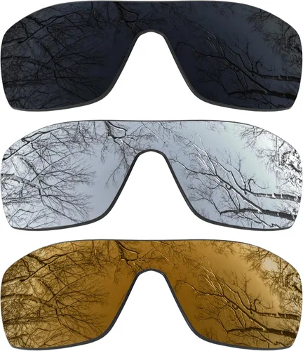 Vista 8 de ToughAsNails 3 pares de lentes de repuesto polarizadas para Oakley Oil Rig Pack-BS25