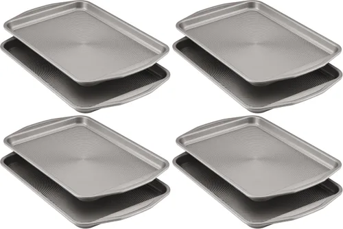 Vista 9 de Circulon Total Bakeware - Bandeja antiadherente para hornear galletas, 10 x 15 pulgadas, color gris oscuro