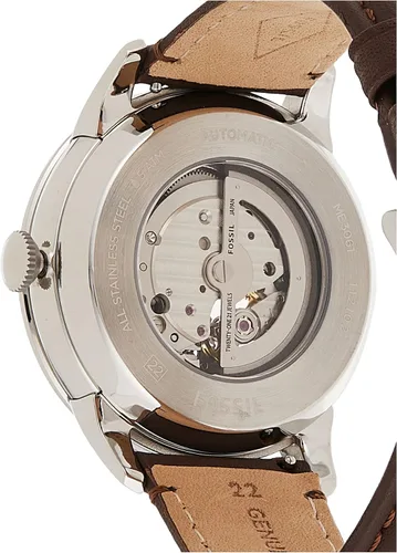 Vista 2 de Fossil - Reloj de pulsera automático y mecánico de estilo Townsman en acero inoxidable para hombre