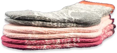 Vista 8 de Calcetines para bebés y niñas 3 pares de calcetines de algodón de punto grueso y sin costuras gruesos cálidos sin costuras para niños calcetines