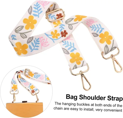 Vista 8 de EXCEART 7 Pcs Backpack Straps Purse Handle Strap Vintage Purse Strap Adjustable Bag Strap Padded Tote Bag Strap with Buckles Crossbody Bag Strap
