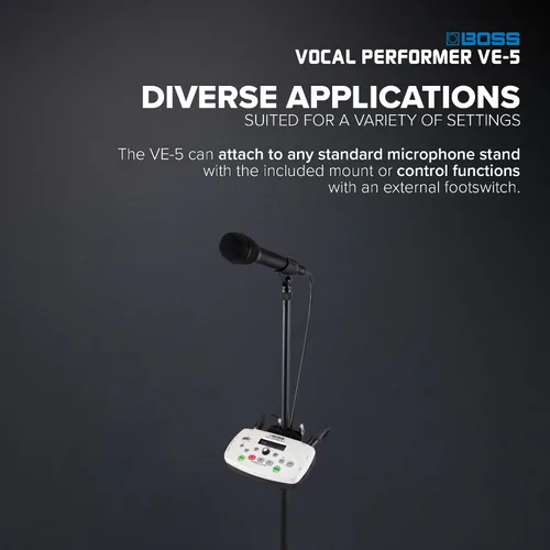 Vista 6 de Boss VE-5 procesador de efectos, ejecutante vocal