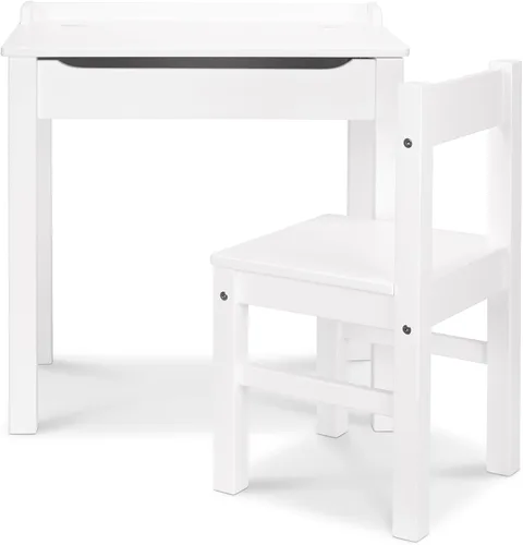 Vista 4 de Escritorio y silla Melissa & Doug, Blanco