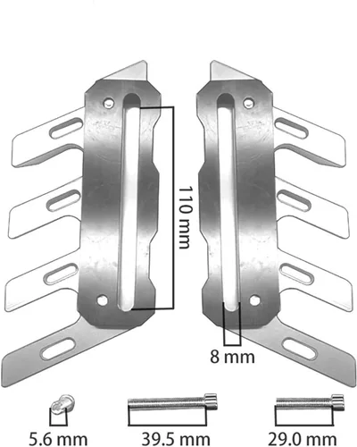 Vista 2 de Motorcycle Front Fender Side Protection Guard Mudguard Sliders Accessories for Kawasaki ZH2 Z H2 H2R 2015 2016 2017-2021 Anti-Fall Frame Sliders
