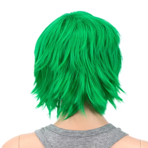 Vista 3 de SWACC - Peluca de cosplay, unisex, con capas, para hombres y mujeres, para disfraces