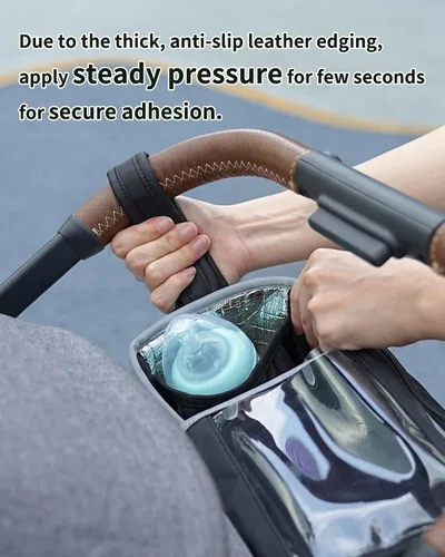 Vista 4 de YOREPEK - Carrito grande para cochecito de bebé, accesorios para UPPAbaby Vista/Cruz 2 Insulated Cup Holders, Wipes Pocket, Clear Phone Slot