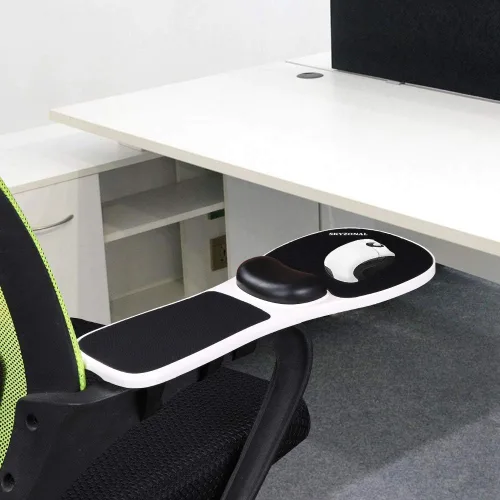 Vista 3 de Reposamuñecas ergonómico ajustable solo ajustable para silla (bridas extra largas incluidas)