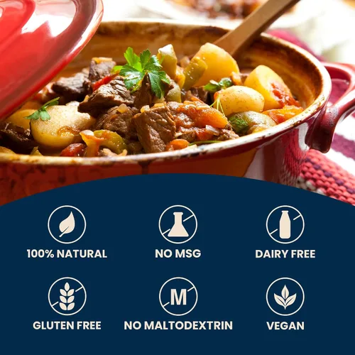 Vista 4 de Massel Cubos de Caldo de Estilo de Carne - Libre de gluten, bajo FODMAP, sin MSG, sin lácteos, sin transgénicos y vegano - Base de sopa y condimento