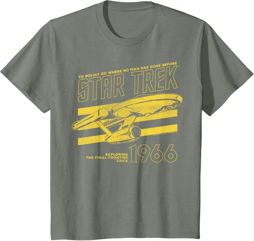 Vista 59 de Star Trek: The Original Series Enterprise '66 Collegiate Camiseta Negro