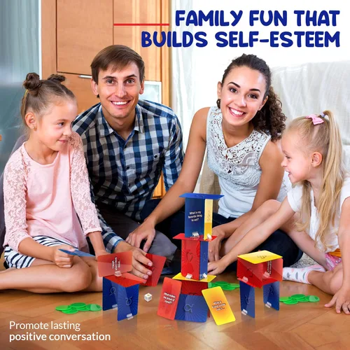 Vista 2 de Juegos socioemocionales para adolescentes y niños mayores de 6 años Juego de terapia de torre de autoestima StrongSuit para consejeros, terapeutas