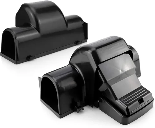 Vista 9 de eXuby Trampas para ratas seguras para mascotas y niños con diseño de túnel - Doble entrada para una mejor tasa de captura - Sin veneno dañino