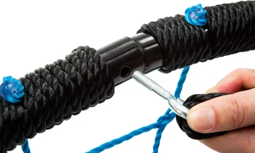 Vista 6 de Wonline Columpio para árbol de telaraña de 40 pulgadas, capacidad de peso de 330 libras, columpio de red para interiores y exteriores para niños