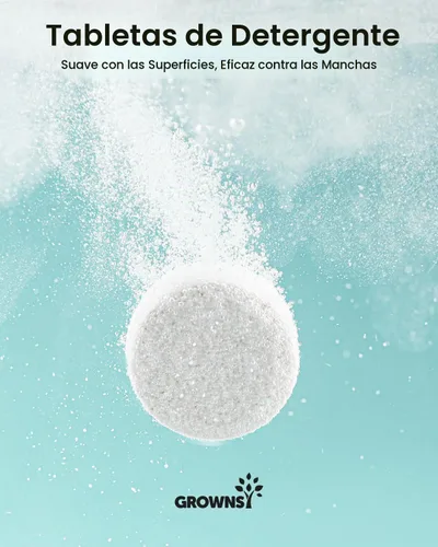 Vista 5 de GROWNSY Comprimidos oficiales para lavar botellas de detergente 130 piezas