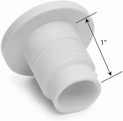 Vista 2 de Coleman Conjunto de tapón de drenaje de refrigerador estándar – largo de eje de 1 pulgada