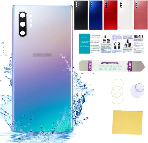 Vista 49 de Compatible con Samsung Galaxy Note 8 - Carcasa trasera de repuesto de cristal de 6.3 pulgadas, SM-N950, todos los portadores con manual de Negro