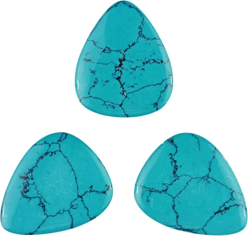 Vista 9 de Púa de Guitarra o Bajo de Piedra Amatista - Calibre Ultra Pesado de 3.0 mm - Forma 351 - Púa Exótica Artesanal de Gema Especial - 1 Paquete