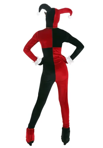 Vista 2 de Disfraz Deluxe Infantil de Harley Quinn Multicolor