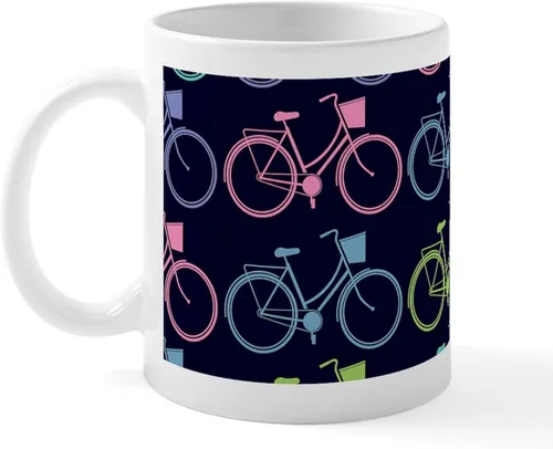 Vista 2 de CafePress Bicycle Bike Riding 11 Oz Ceramic Mug 11 oz (325 ml) Ceramic Coffee Mug