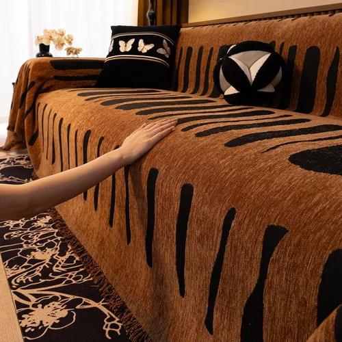 Vista 100 de ROOMLIFE Manta de sofá estilo azteca boho para sillones de 2/3 cojines, fundas de sofá lavables y antideslizantes aptas para mascotas, protector