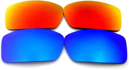 Vista 8 de Lentes de repuesto Galaxy para Oakley Gascan Polarizado 100% Protección UVAB Azul
