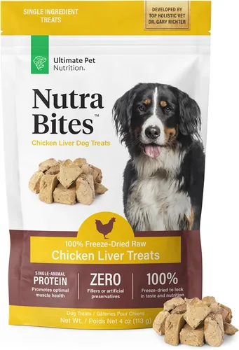 Vista 11 de ULTIMATE PET NUTRITION Nutra Bites Golosinas liofilizadas para perros