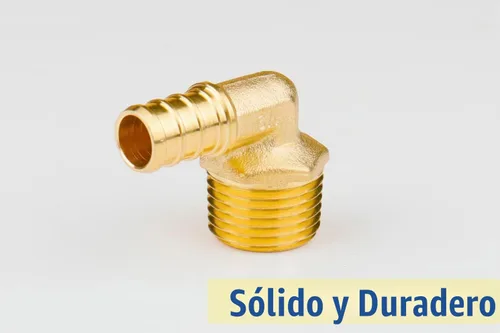 Vista 7 de WHK - Paquete de 12 codos PEX de 1/2 pulgada de 90 grados con adaptador NPT macho de 1/2 Crimpado Conecte de 1/2 "Pex B,C tubería a accesorios